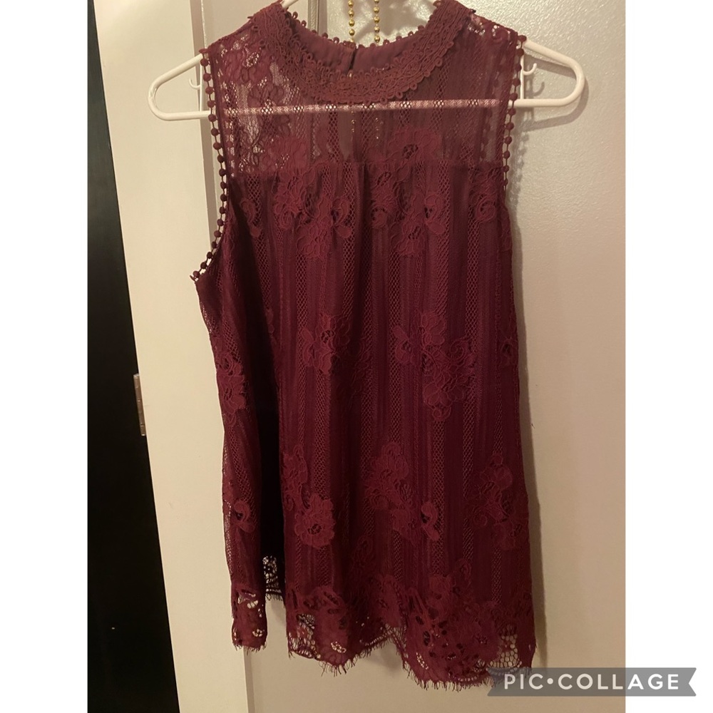 Violet lace top